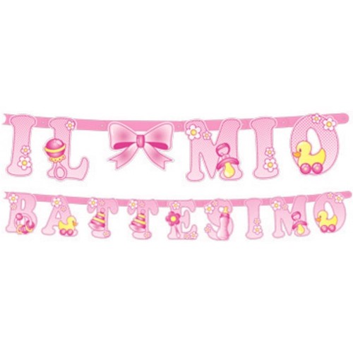 Festone jumbo rosa - festone, mio