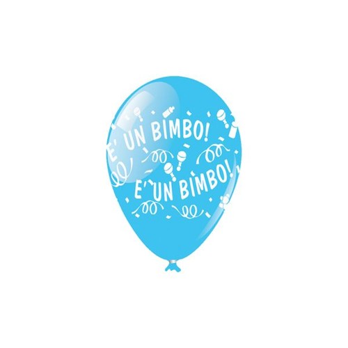 Palloncini nascita celeste - 10,