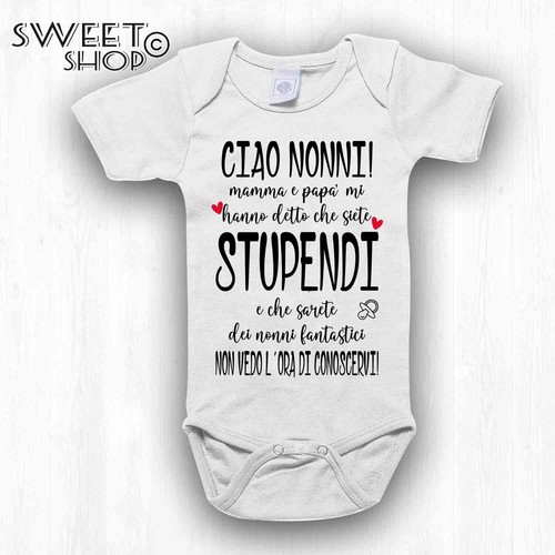 Body neonato nonni - body, stupendi