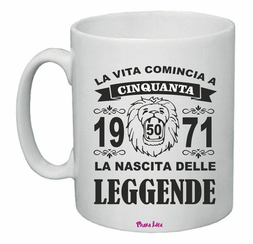Tazza 8x10 anni 1971 - cm,