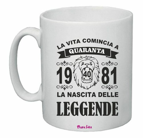 Tazza 8x10 anni 1981 - tazza, 40